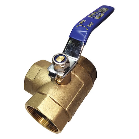 3/4 FNPT Brass Ball Valve 3-Way