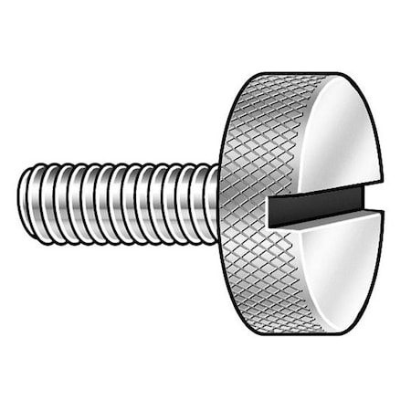 Thumb Screw, #8-32 Thread Size, Plain 18-8 Stainless Steel, 1/2 In Head Ht, 1/2 In Lg, 5 PK