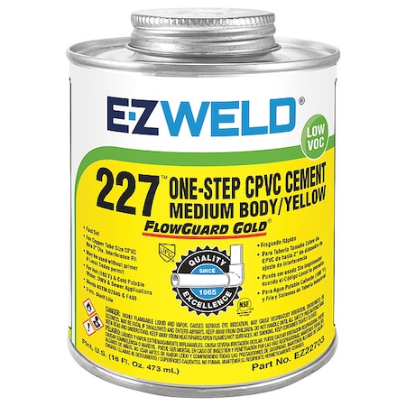 Cement,16 Oz,Yellow,CPVC