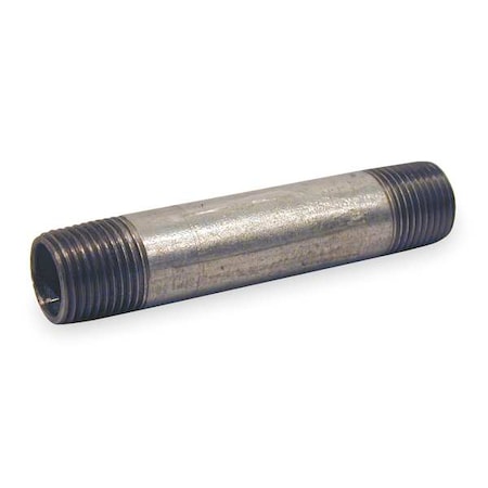3/4 MNPT X 1-1/2 TBE Galvanized Steel Pipe Nipple Sch 160