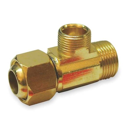 1/4 Compression X IPS Brass Supply Stop Extender Tee