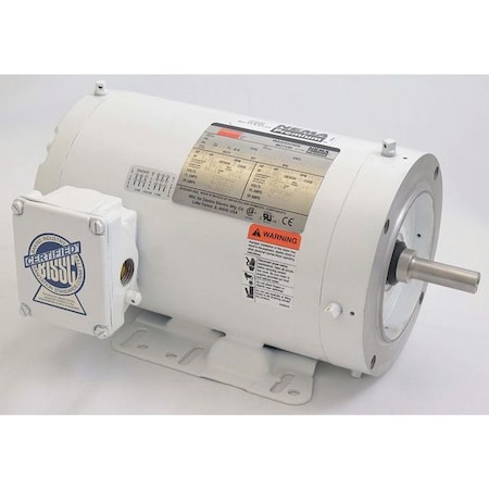 Washdown Mtr,3 Ph,TENV,1-1/2 HP,1740 Rpm