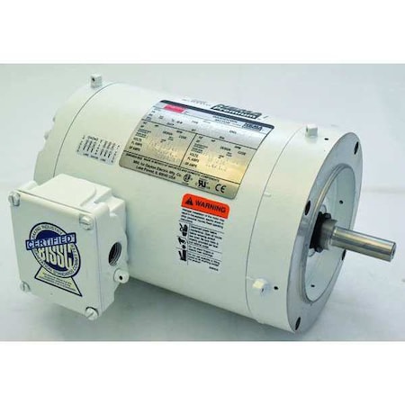 Washdown Motor,3 Ph,TENV,3/4 HP,3500 Rpm