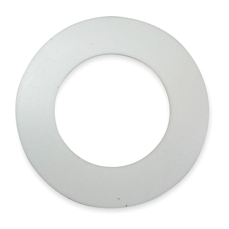 Gasket, Ring, 3 In, Virgin PTFE, White, Thickness: 1/16