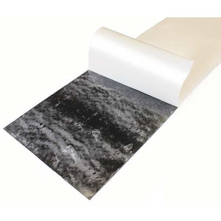 1/2 Comm. Grade Buna-N Rubber Sheet, 12x36, Black, 60A