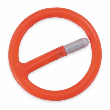 Impact Retaining Ring,1 In,Red Plastic