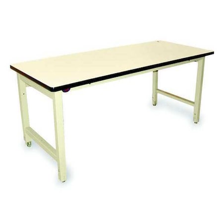 Bolted Workbenches, ESD Laminate, 60 W, 30 To 36 Height, 5000 Lb., Straight