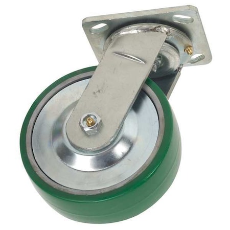 Swivel Plate Caster,Poly,8 In.,1400 Lb.