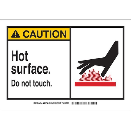 Caution Sign, 7 In H, 10 In W, Aluminum, Rectangle, English, 46464