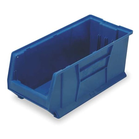 Storage Bin, Blue, Polypropylene/Polyethylene, 29 7/8 In L X 11 In W X 10 In H