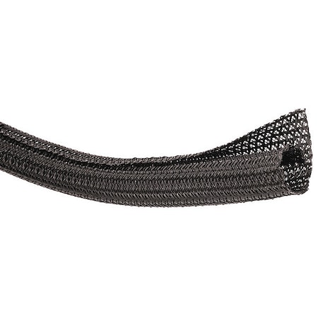 Braided Sleeving,4 Ft.,Black