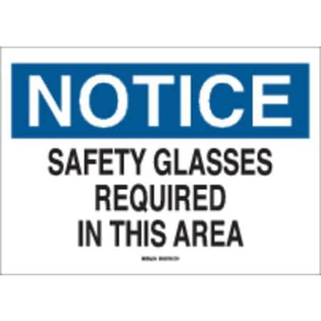 Notice Sign,10X14,BL And BK/WHT,ENG, 22629