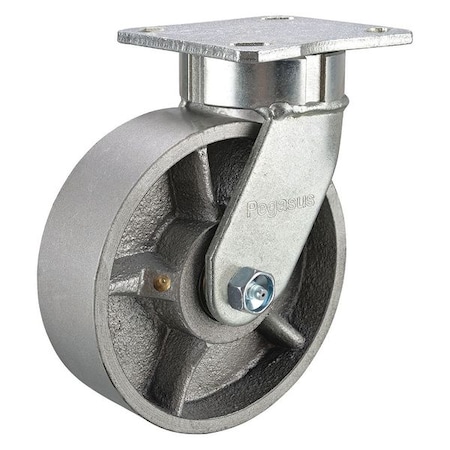 Kingpinless Swivel Caster,Ductile Iron,5in,1400lb