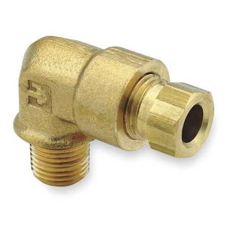 1/8 Compression X MNPT Brass 90 Degree Elbow 10PK