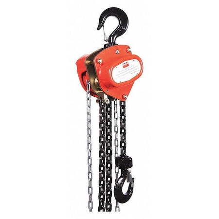 Manual Chain Hoist,4000 Lb.,Lift 10 Ft.