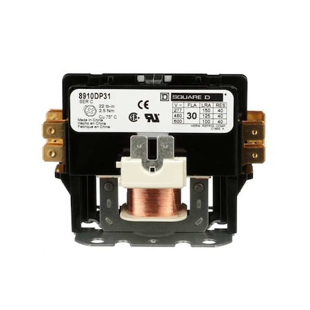 120VAC Non-Reversing Definite Purpose Contactor 1P 30A