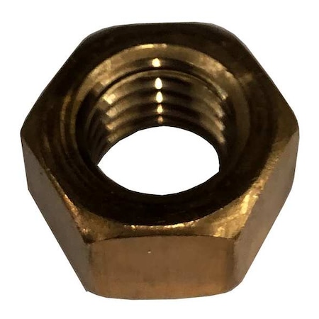 Hex Nut, 1-8, Silicon Bronze, Not Graded, Plain, 55/64 In Ht