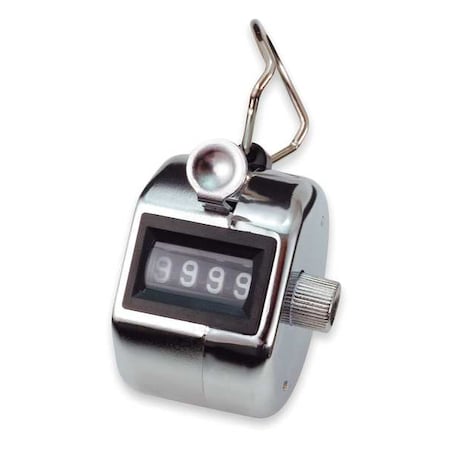 Hand Tally Counter,2Hx2W In,Silver