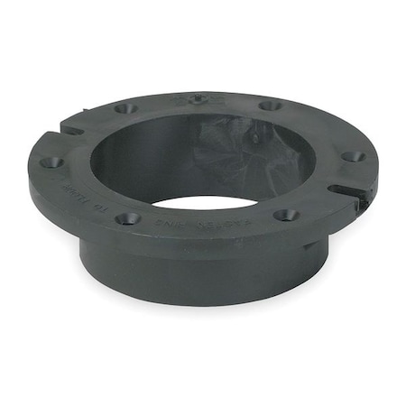 Flush Closet Flange, 4 In, ABS, Hub