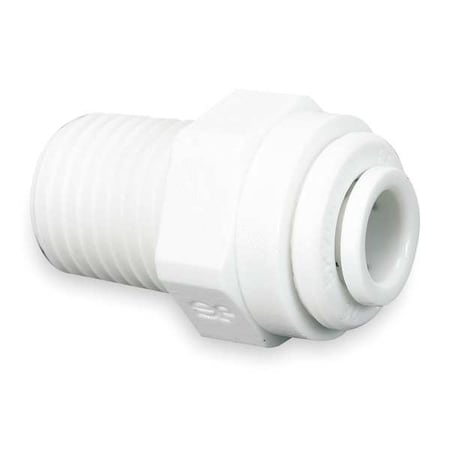 Male Connector,1/4 X 3/8,Wh,PK10