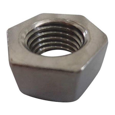 Jam Nut, 5/8-18, 18-8 Stainless Steel, Not Graded, Plain, 3/8 In Ht, 25 PK
