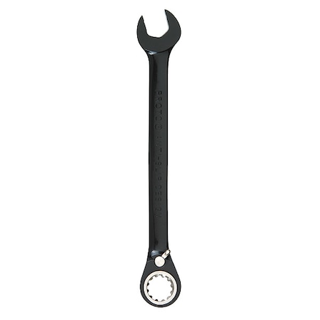 Black Chrome Combo Reversible Ratcheting Wrench 1-1/2-Spline