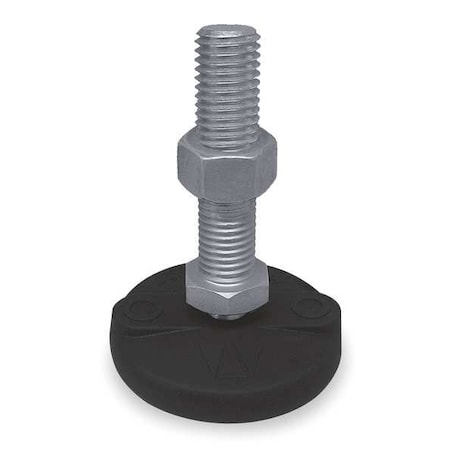 Level Mount,Swivel Stud,3/4-10,5in Base