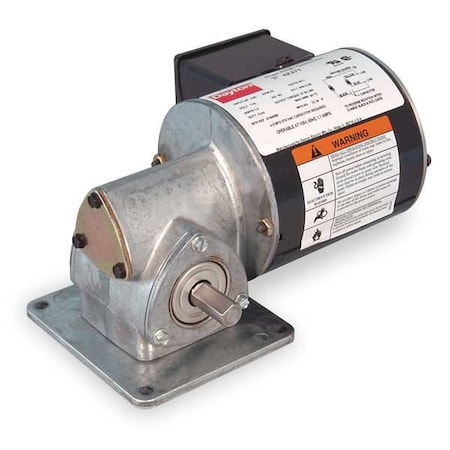AC Gearmotor, 55.0 In-lb Max. Torque, 43 RPM Nameplate RPM, 115V AC Voltage, 1 Phase