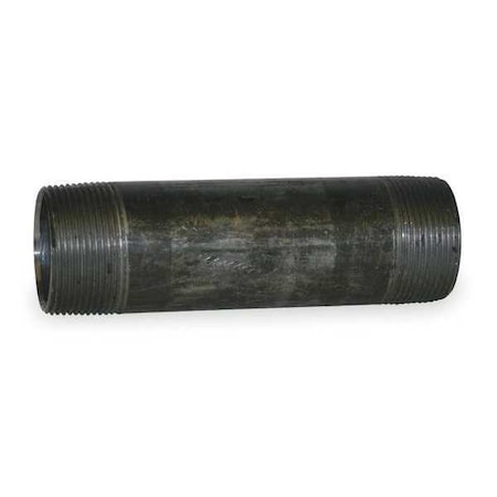 1-1/4 X 3-1/2 Black Pipe Nipple Sch 80