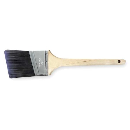 2-1/2 Angle Sash Paint Brush, Polyester Bristle, Sealed Wood Handle