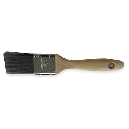 1-1/2 Flat Sash Paint Brush, Polyester Bristle, Sealed Wood Handle