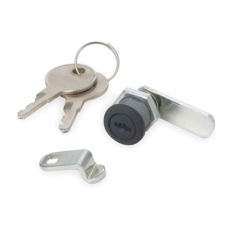Pin Tumbler Keyed Cam Lock, Keyed Alike, MO1 Key, For Material Thickness 19/64 In