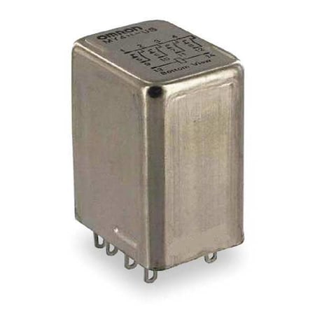 Hermetically Sealed Relay, 120V AC Coil Volts, Square, 14 Pin, 4PDT