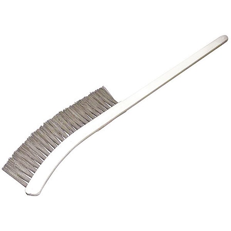 1/2 In W Wand Brush, Soft, 15 In L Handle, 9 In L Brush, White, Plastic, 24 In L Overall