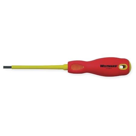 Insulated Slotted Screwdriver 5/32 In Round