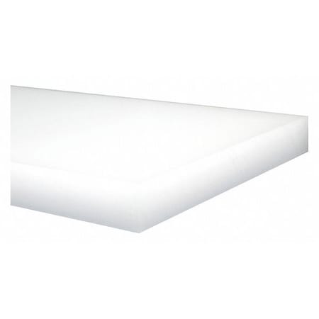 Off-white LDPE Sheet Stock 12 L X 12 W X 1.000 Thick