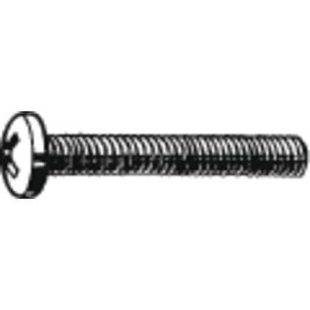 #4-40 X 2 In Phillips Pan Machine Screw, Plain 18-8 Stainless Steel, 100 PK