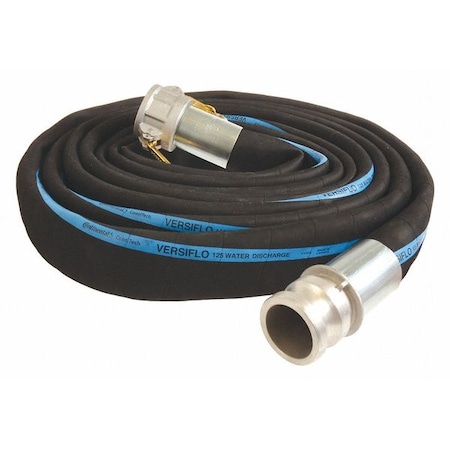 Water Hose,2 ID X 50 Ft.,Black