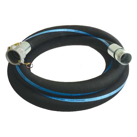 Water Hose,1-1/2 ID X 15 Ft.,Black