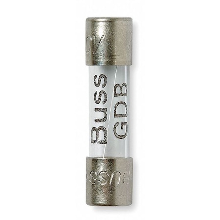 Fuse, Fast Acting, 200mA, GDB Series, 250V AC, Not Rated, 20mm L X 5mm Dia