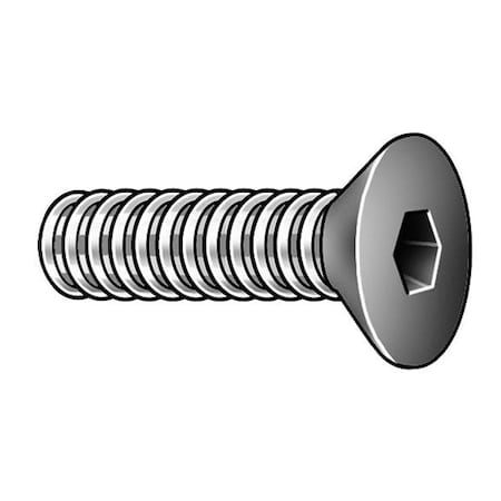 M10-1.50 Socket Head Cap Screw, Black Oxide Steel, 12 Mm Length, 25 PK