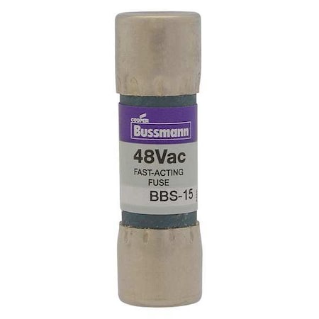 Fuse, Fast Acting, 30A, BBS Series, 48V AC, Not Rated, 1-3/8 L X 13/32 Dia