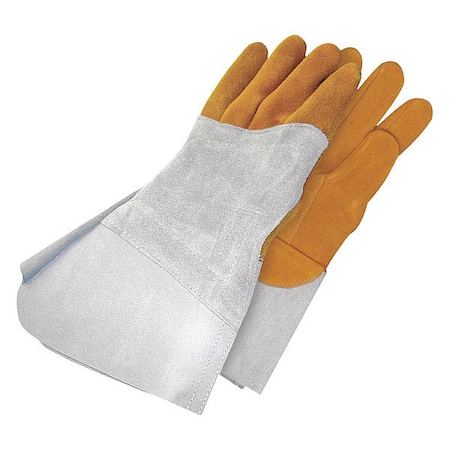 Welding Glove TIG Grain Deerskin Back Hand Patch Left Hand, Shrink Wrapped, Size X2L