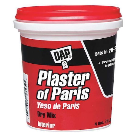 Plaster Of Paris, 4 Lb, Tub, White, Plaster Of Paris
