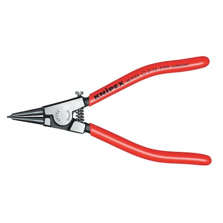 5-1/2 Circlip Pliers For Grip Rings On Shafts, Plastic Grip