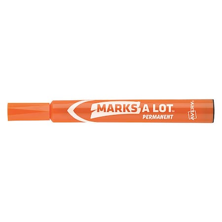 Large Desk-Style Permanent Marker,Chisel Tip,Orange