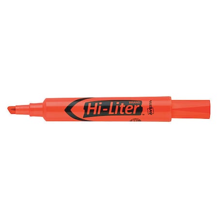 Highlighter,Chisel Tip,Fluorescent Orange,Smear Safe,Nontoxic