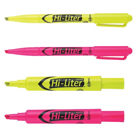 Desk And Pen-Style Highlighters,Assorted Colors,Smear Safe,Nontoxic