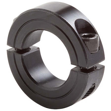 Shaft Collar,Clamp,2Pc,1/8 In,Steel