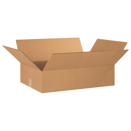 Flat Corrugated Boxes, 24 X 16 X 6, Kraft, 20/Bundle